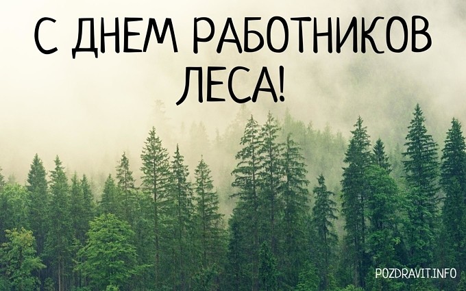 Открытка "С Днём работников леса!"